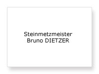 Steinmetzmeister Bruno DIETZER