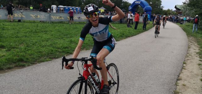 Spitzenleistung beim 1. Triathlon für Kerstin